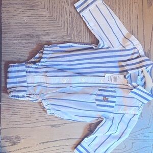 3-6m Gap Baby boy striped long sleeve button down; never worn tags still on